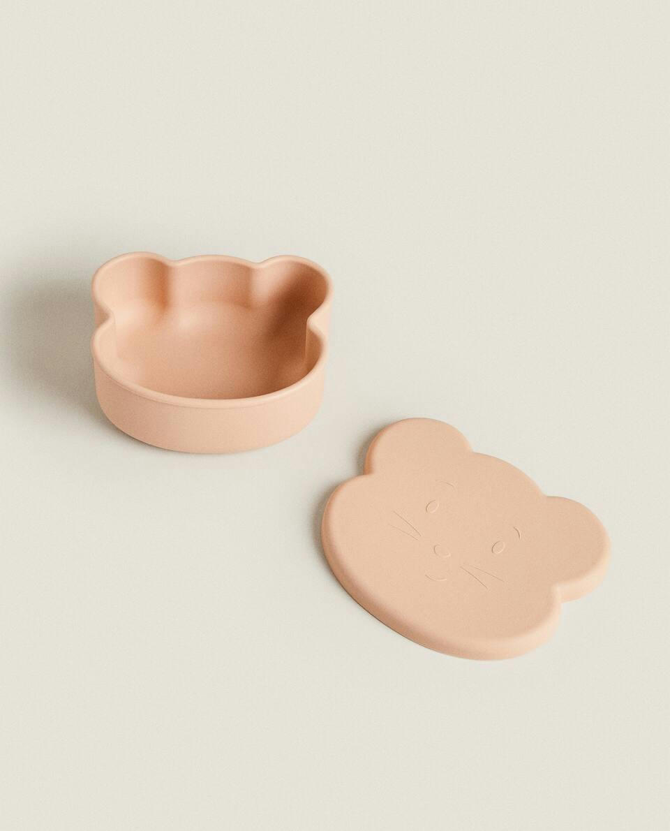 Lancheira de silicone em formato de rato