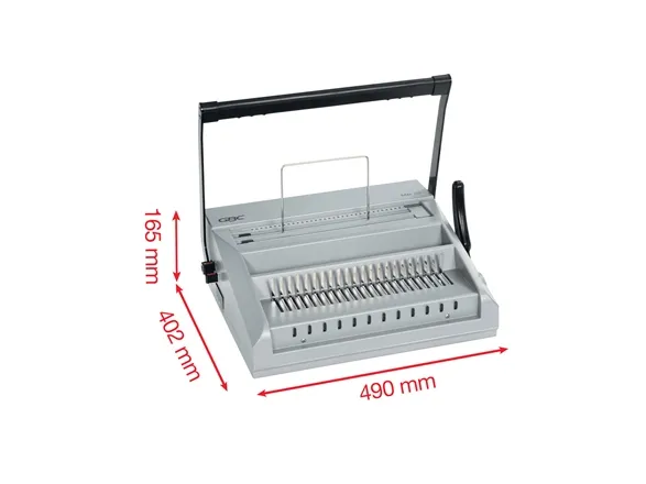 GBC MB20 MultiBind Heavy Duty Comb og Wire indbindingsmaskine, kapacitet 270 A4-ark Grå