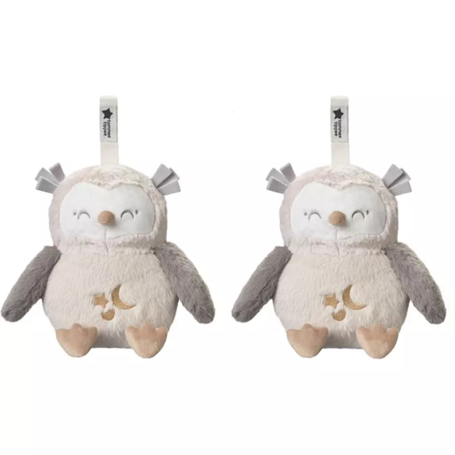 Tommee Tippee Einschlafhilfe Grofriend inkl. Mini-Grofriend wiederaufladbar, Ollie die Eule