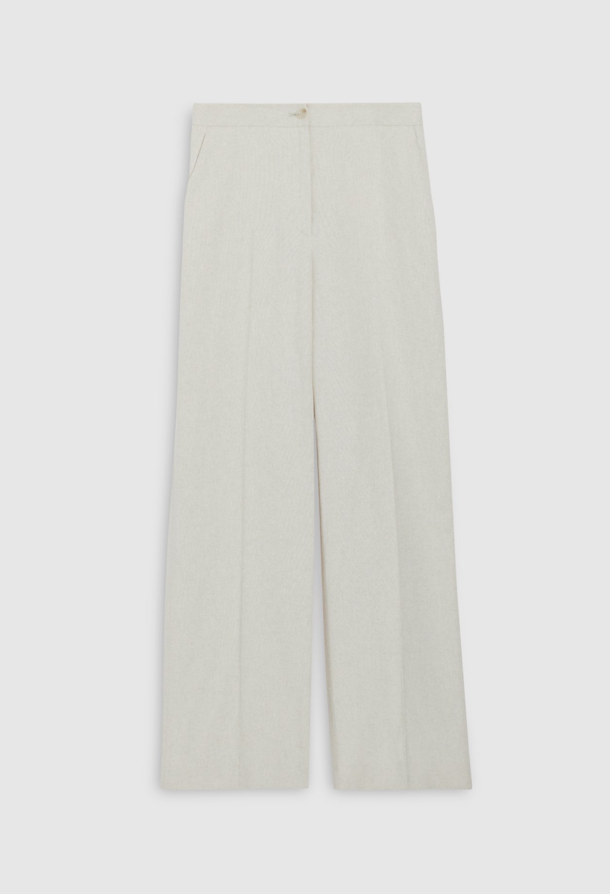 Pantalon beige coton et lin