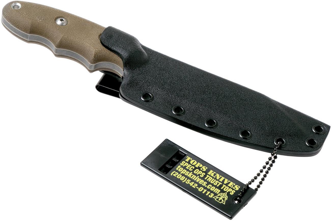 TOPS Knives Backpacker's Bowie BPB-01 vaststaand mes