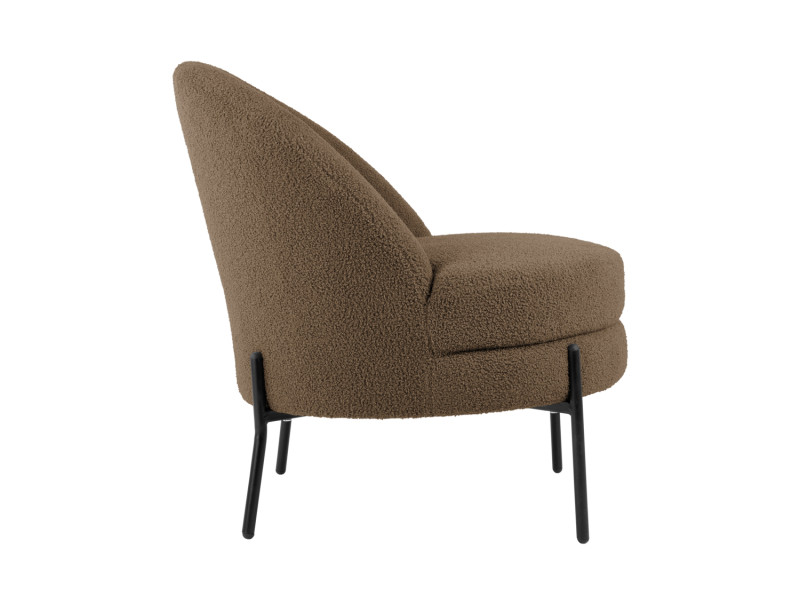 Chair Noble Teddy Curl LM2105BK Black