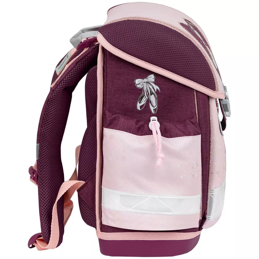 Belmil Schulranzen Classy Schulranzen Set 5-teilig mit Brustgurt Ballerina Style