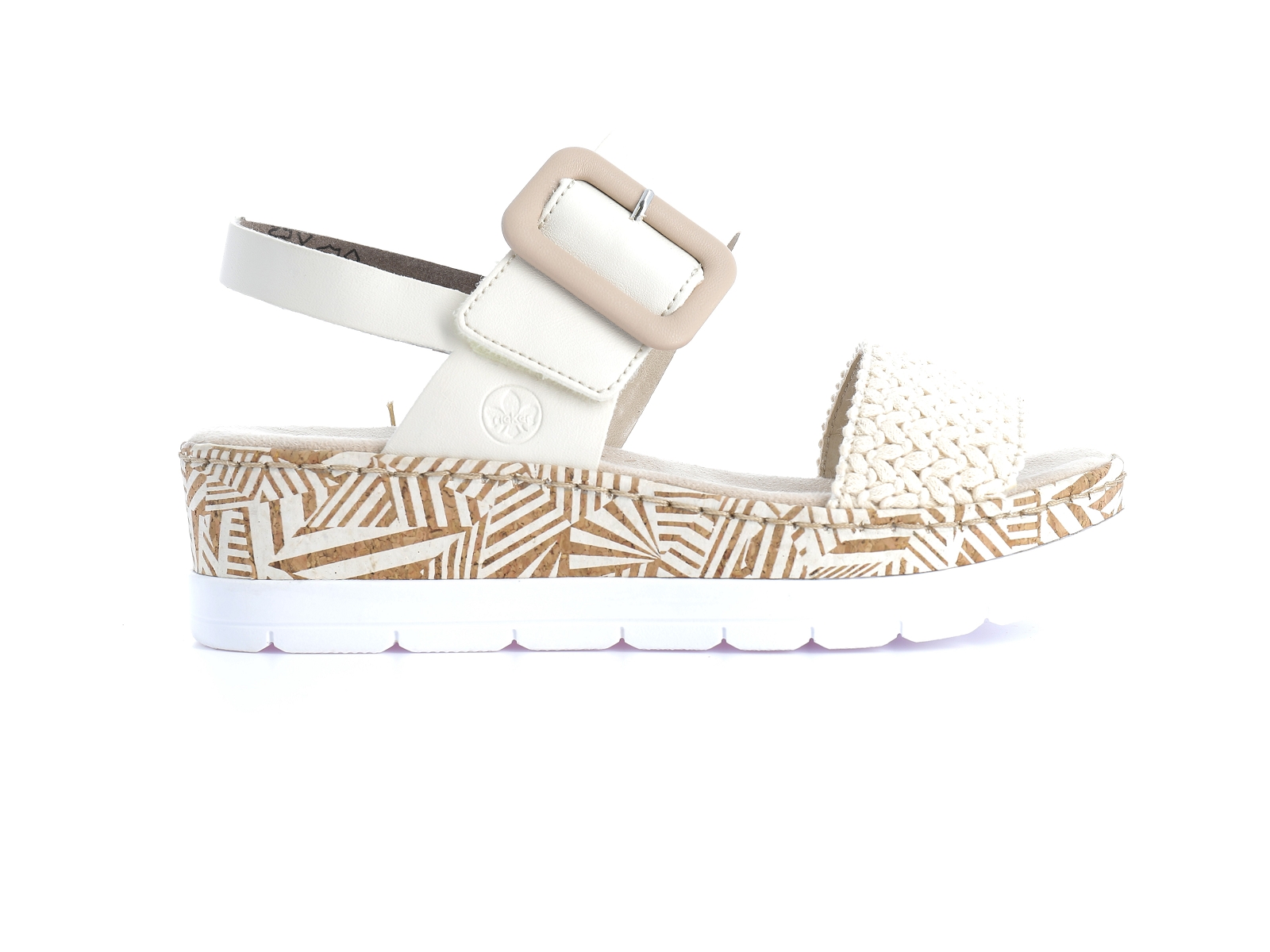 Rieker-V3950 Synthétique Beige