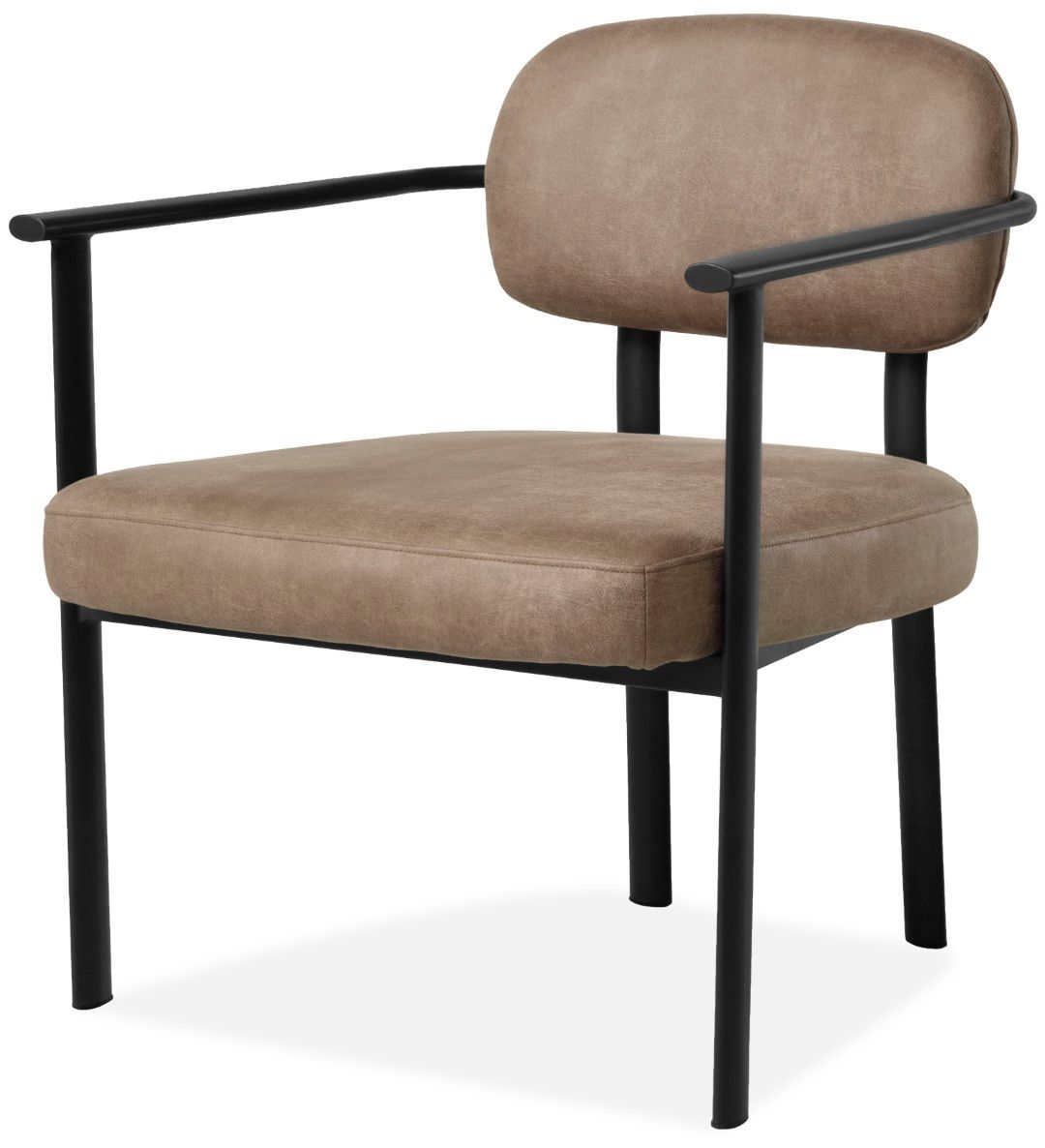 Fauteuil Bull Liver - Black Indra B65 x D67 x H75 cm