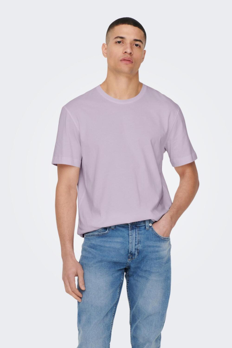 Only & Sons paarse heren t-shirt