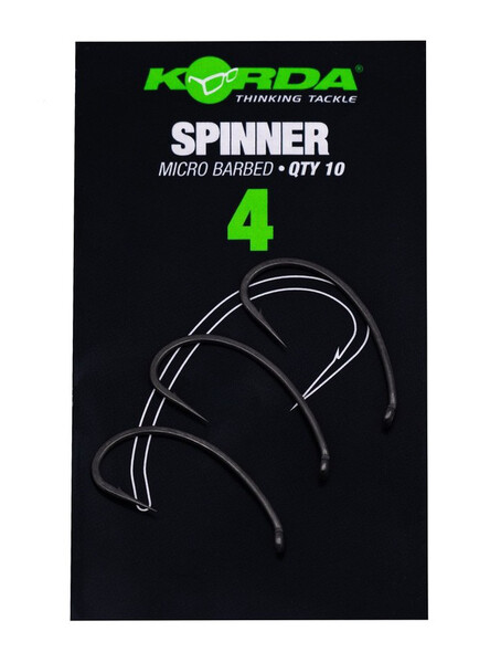 Hameçons carpe sans ardillon Korda Spinner (10 pcs)
