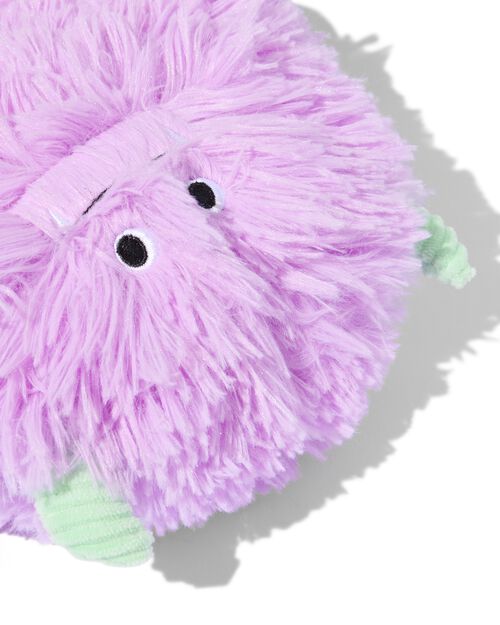 monstre en peluche lilas