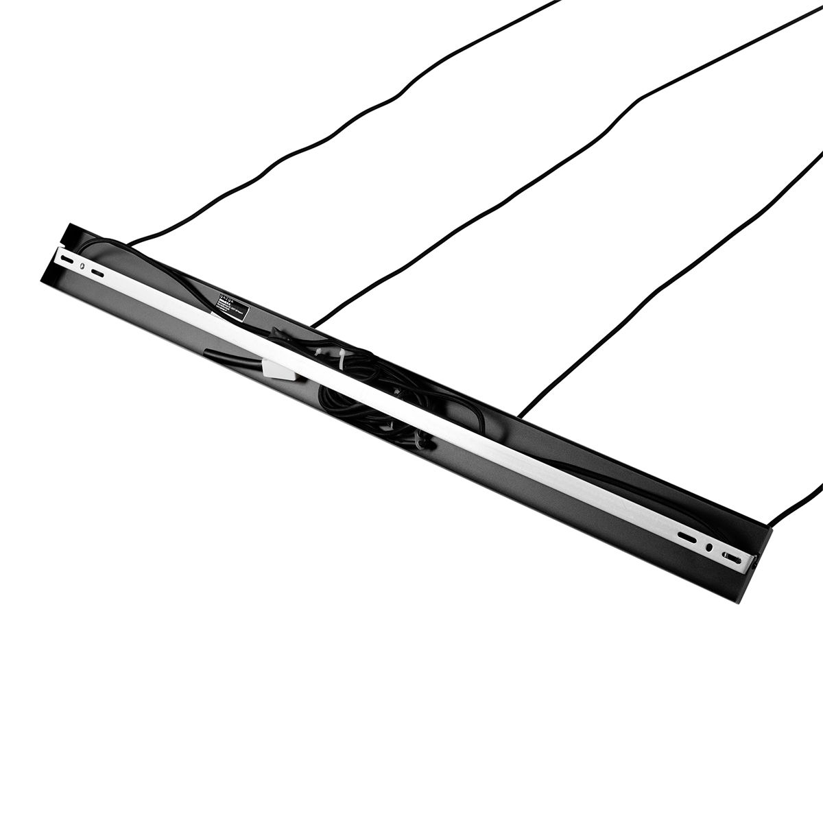 Moderne hanglamp zwart met opaal glas 4-lichts - Drop