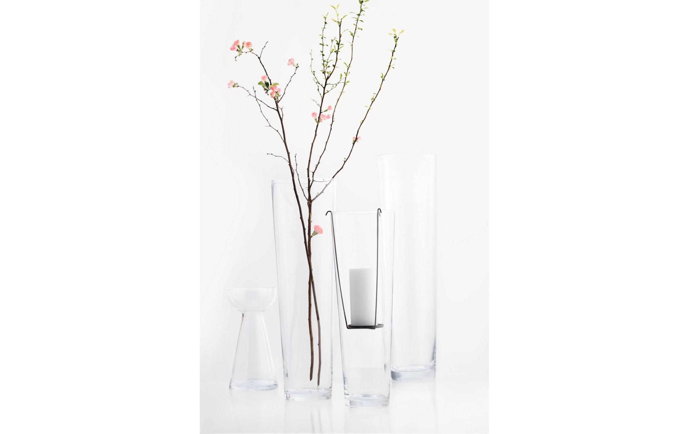 Vase 50 cm TransparentVase aus Glas, Transparent