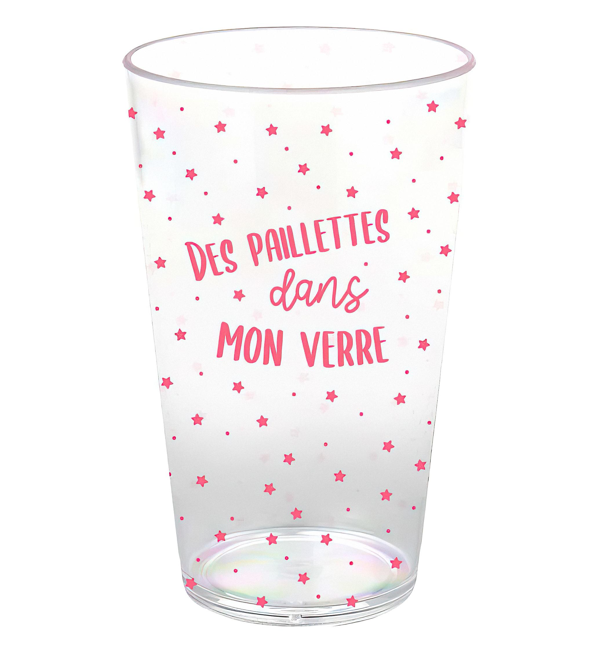 GOBELET 40CL DES PAILETTES DANS MON VERRE