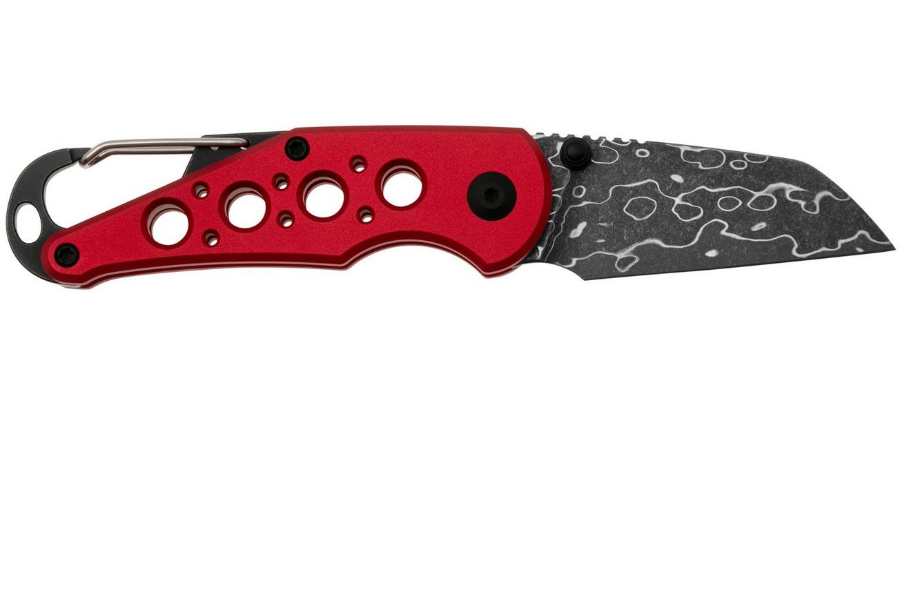 CIVIVI Pragma C23062B-DS1 Damascus, Red Aluminium, zakmes