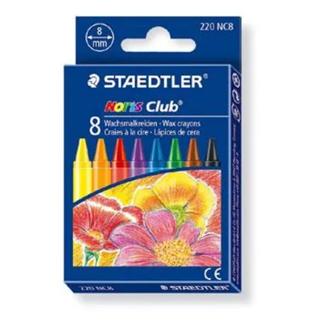 STAEDTLER® 220 NC8 Noris Club Wachsmalkreide, 8 mm, 8 Stück Etui
