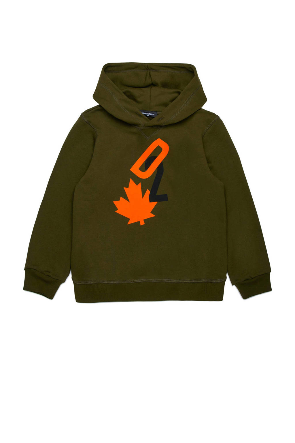 Dsquared2 hoodie met printopdruk donkergroen