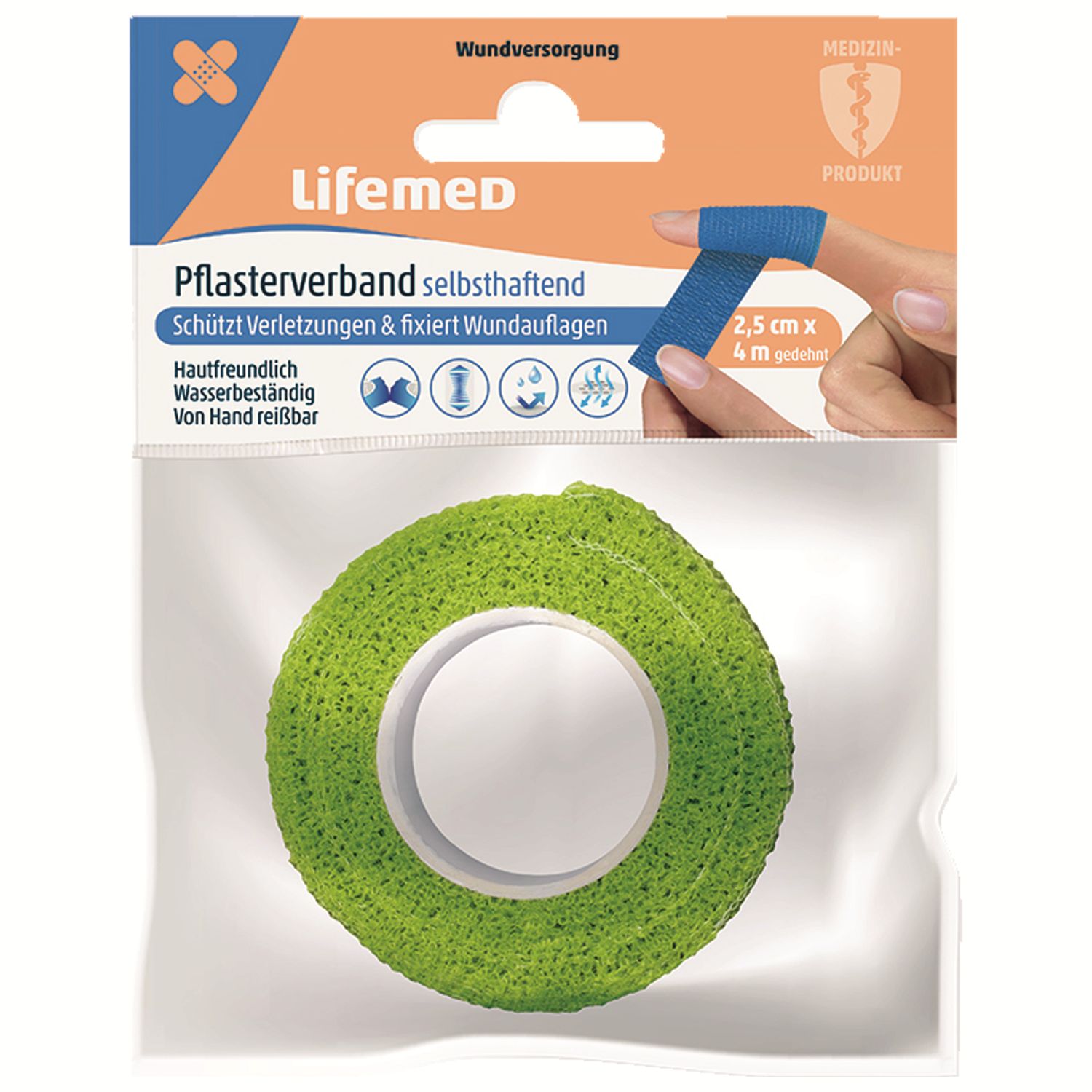 Lifemed Selbsthaftender Pflasterverband
