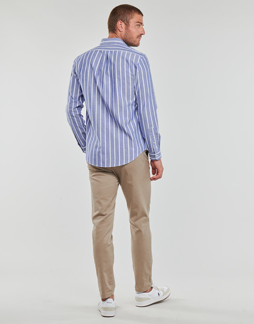 Polo Ralph Lauren - CHEMISE COUPE DROITE EN OXFORD Azul / Blanco