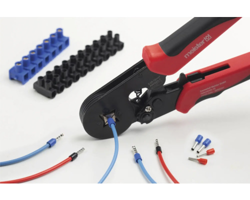 Krimpgereedschapset inclusief kabelschoenen, 1200-delig.