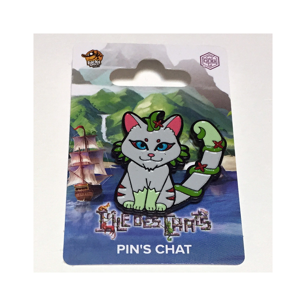 L'Île des Chats - Pin's blanc