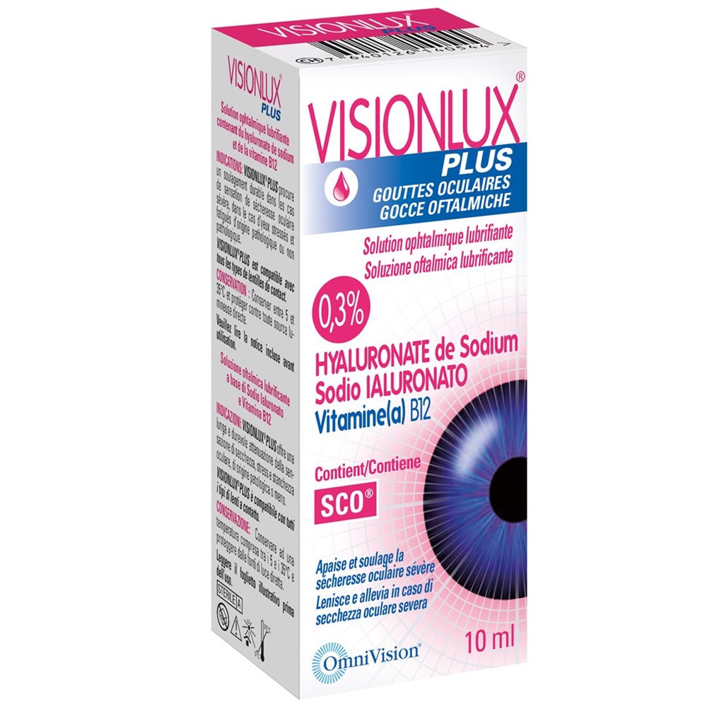 VISIONLUX Plus<br>10 ml, Flasche, Augentropfen, Lösung