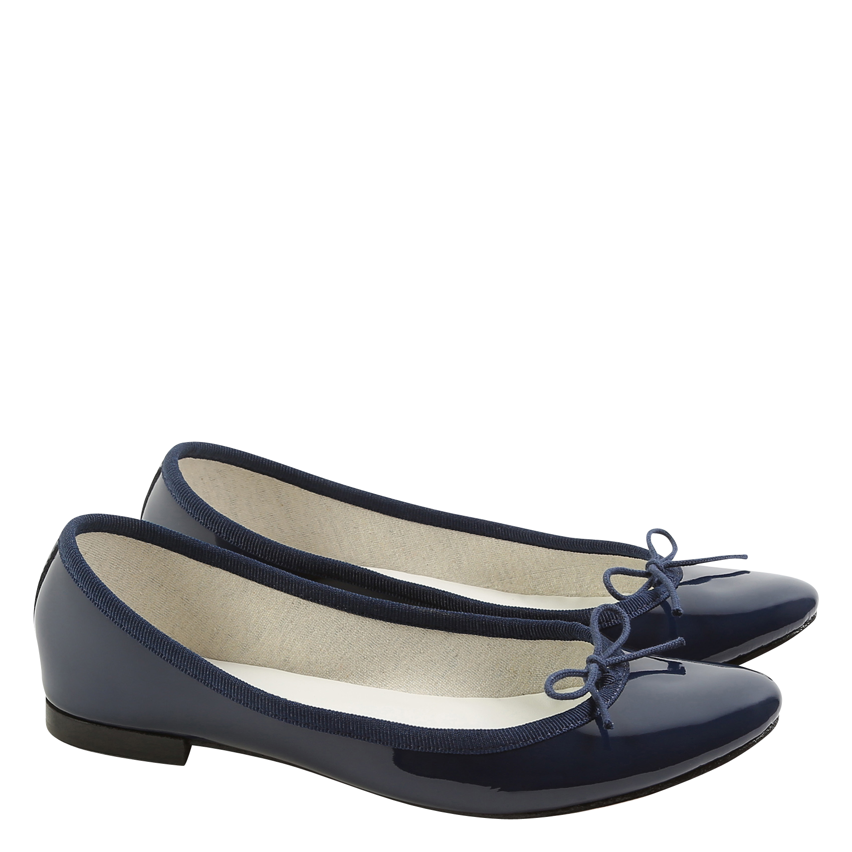 CENDRILLON - Ballerines vernies en cuir vernis | Bleu