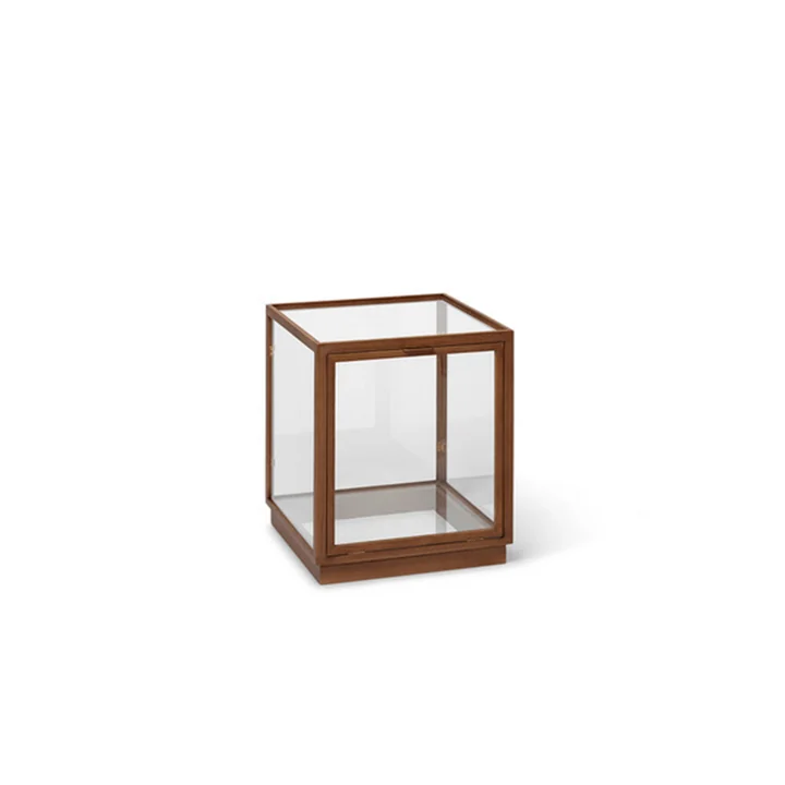 Ferm Living - Miru Glas Vitrine Montre, Eiche dunkel gebeizt