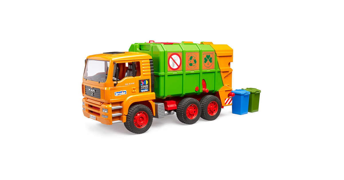 bruderMAN TGA Vuilniswagen - 50 jaar Bruder Speelgoedvoertuig  (01056)
