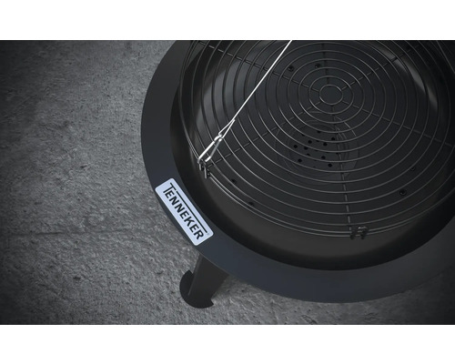 Tenneker® Houtskoolgrill Draaigrill TC Swing II Ø 50 cm met asbak Zwart