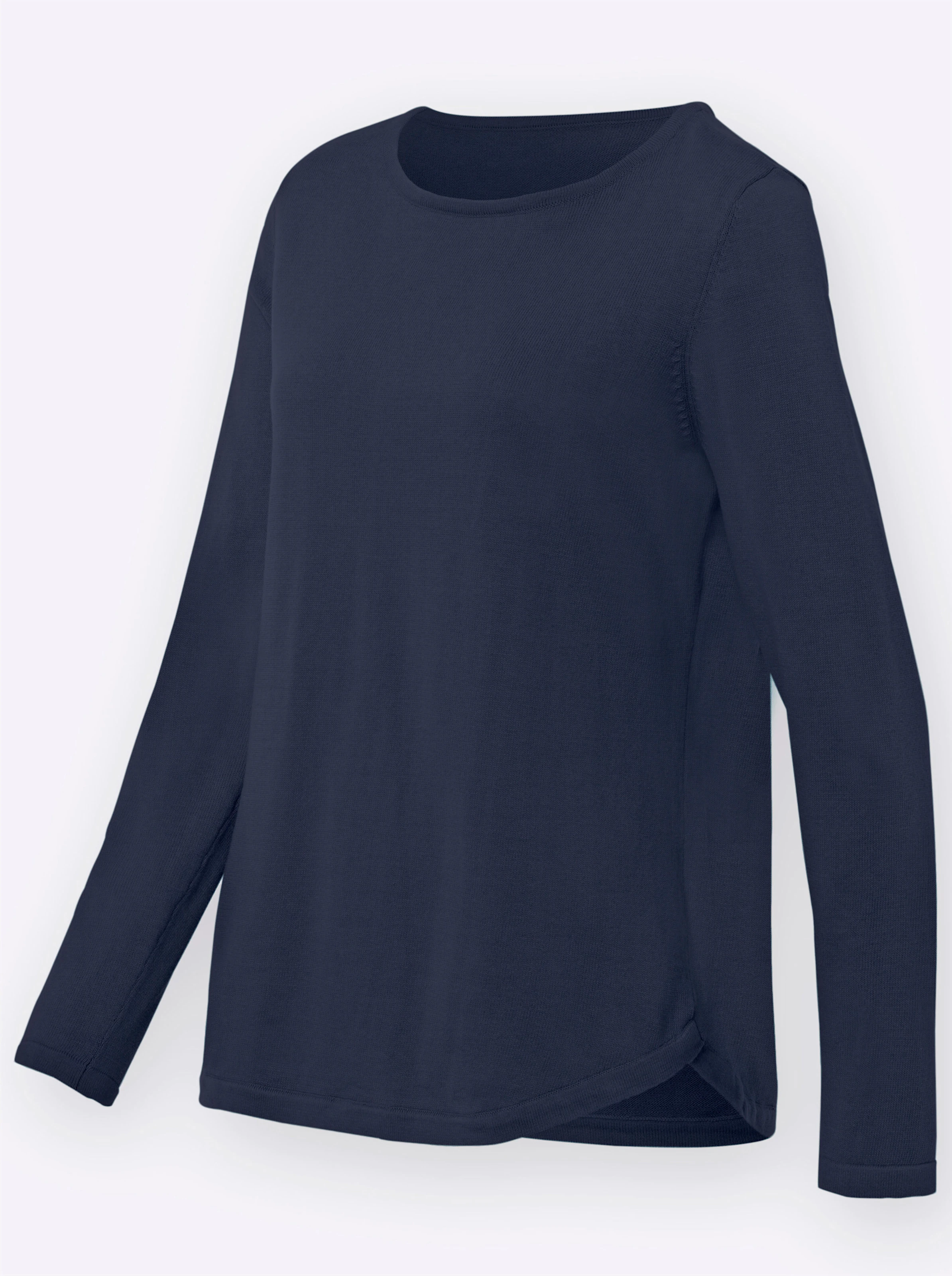 Baumwollpullover in marine