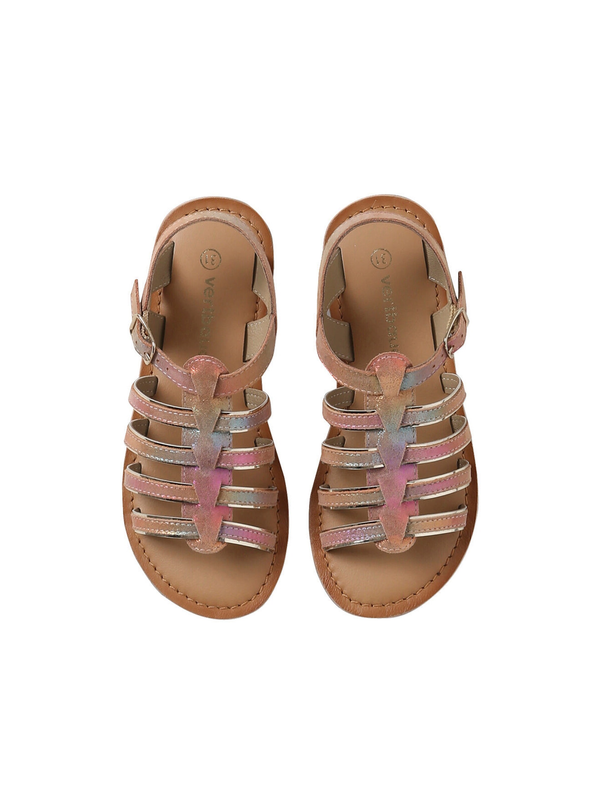 Vertbaudet Mädchen Römersandalen mehrfarbig