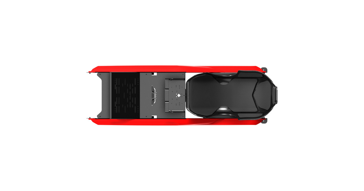 Res-TechX1 Cockpit racing simulator  (Zwart/rood)