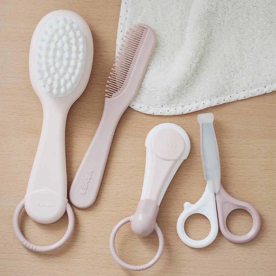 BEABA® Baby-Haarbürste und Kamm Altrosa