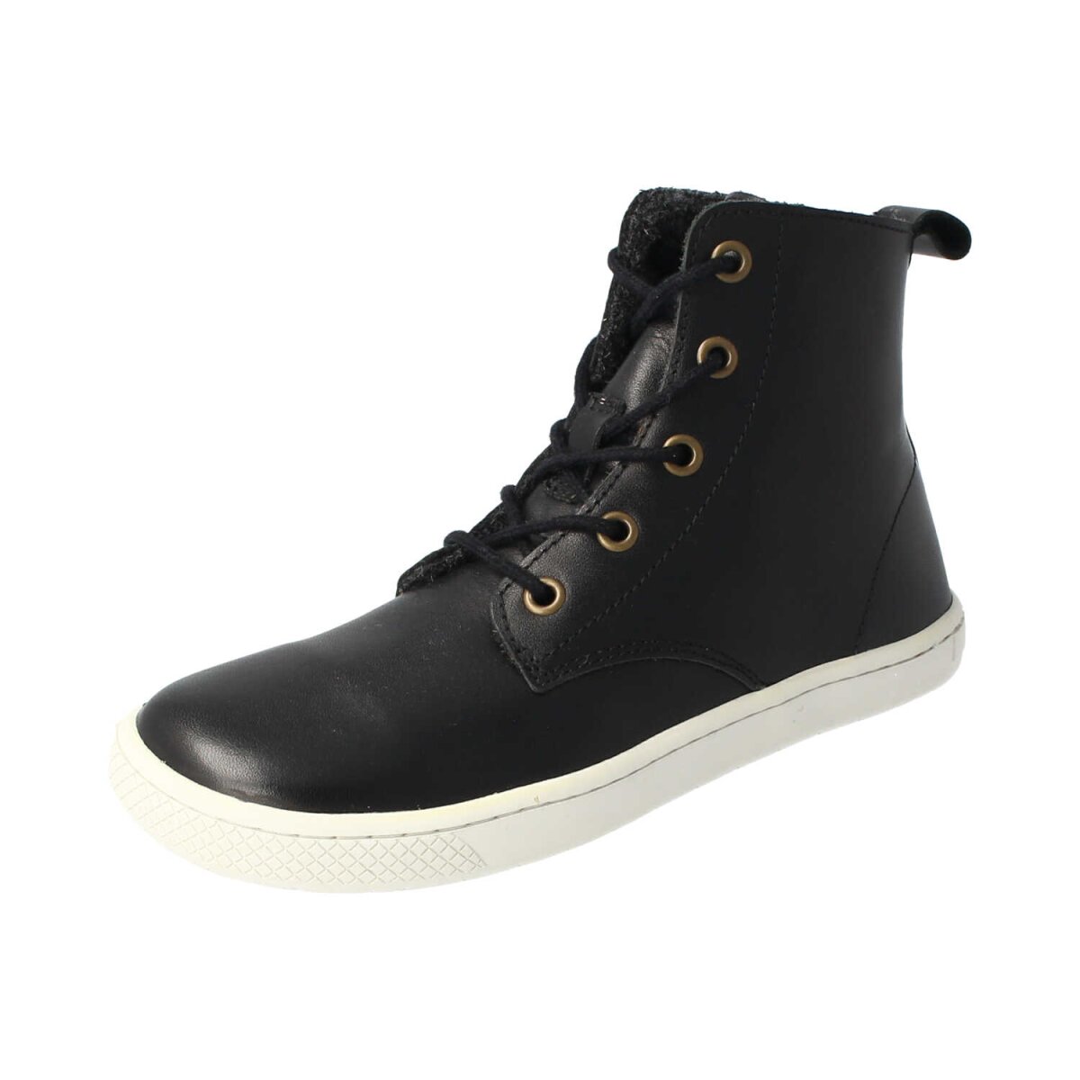 2021012-F00 HAPPY-FEEL nappa black woolfleece laces Weite/M