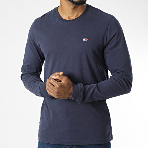 Lot De 2 Tee Shirts Manches Longues 3228 Noir Bleu Marine