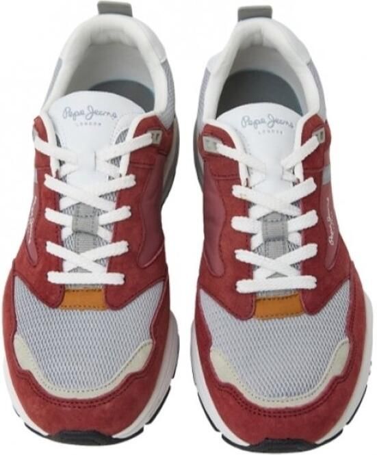 Pepe Jeans Dave Urban Sportschoenen Rood Lage Sneakers
