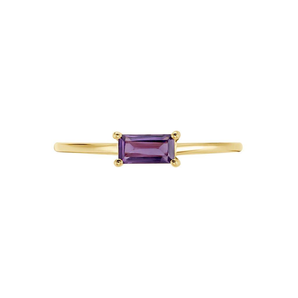 Bague Nottingham Or Jaune Améthyste