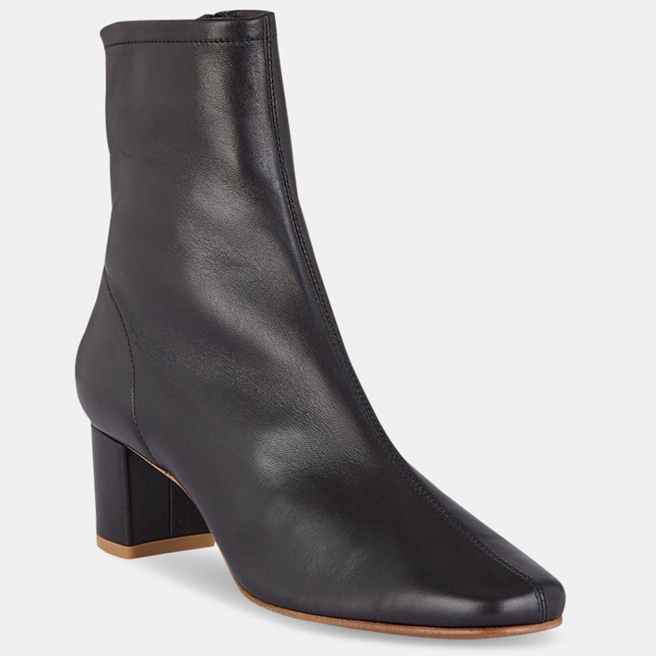 By Far Bottines en Cuir Didi noires - Talon 6 cm