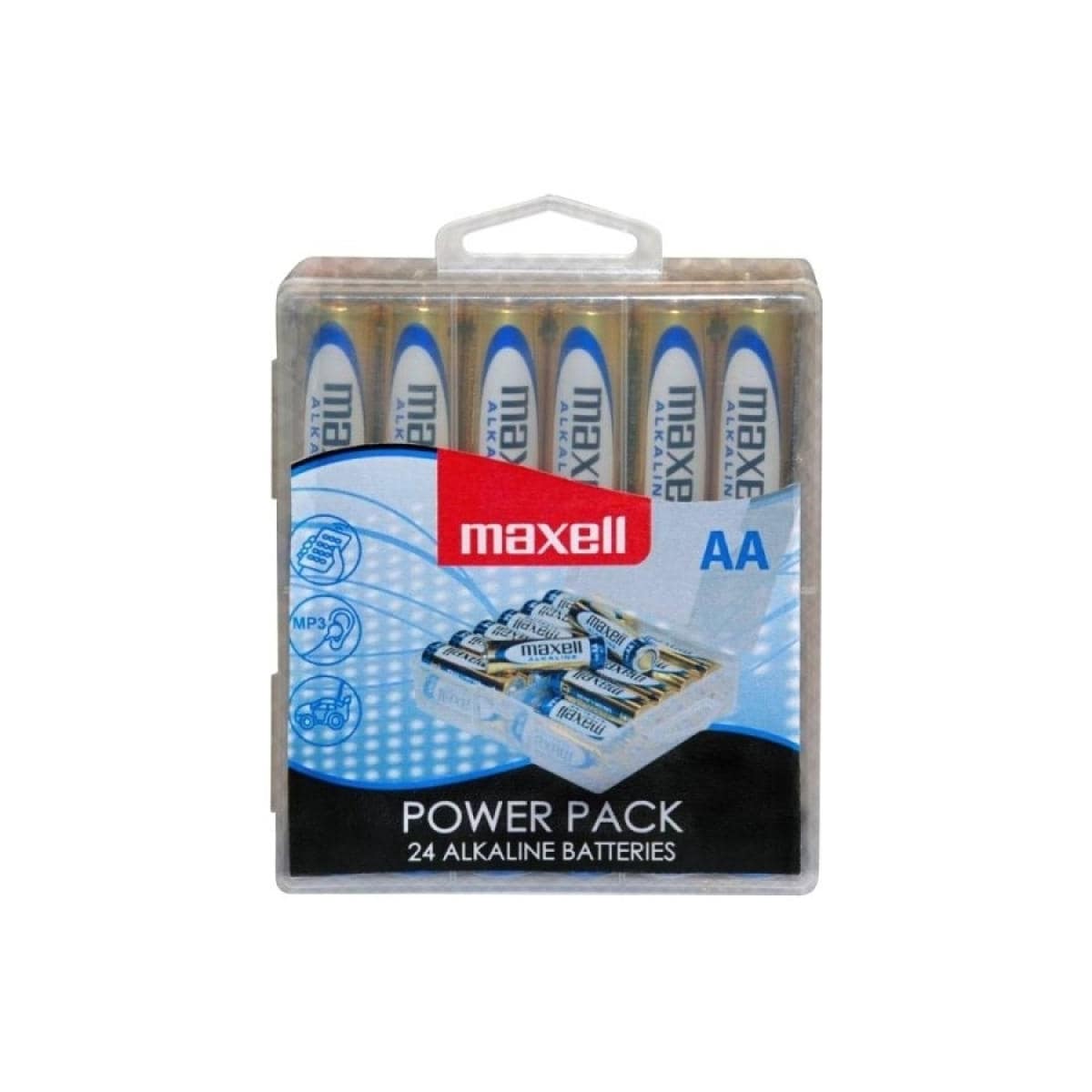 Maxell batterier, AA (LR6), alkaliske, 1,5 V, 24-pk