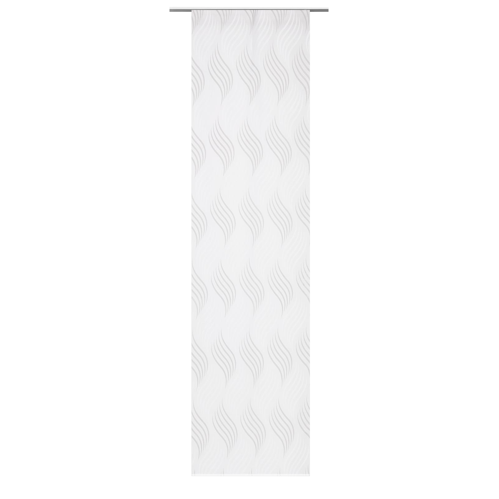 Schiebevorhang-Set - weiß-grau - 60x245 cm