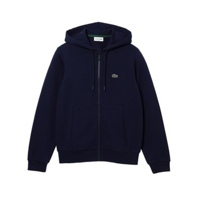 Sweatshirt zippé à capuche homme en molleton LACOSTE