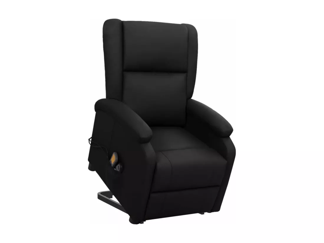 Prolenta Premium - Fauteuil de massage Noir Similicuir