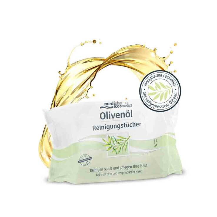Olivenöl Reinigungstücher, 25 St