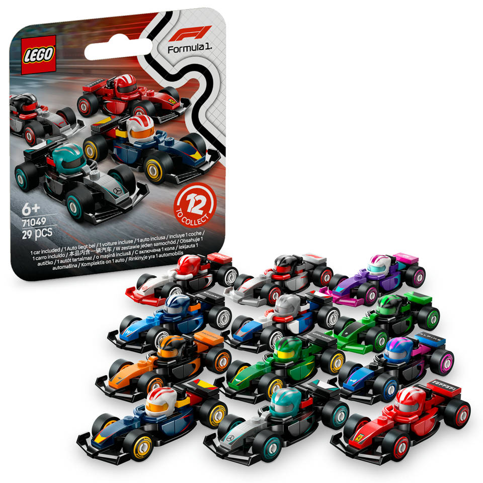 LEGO minifiguren F1 raceauto's 71049