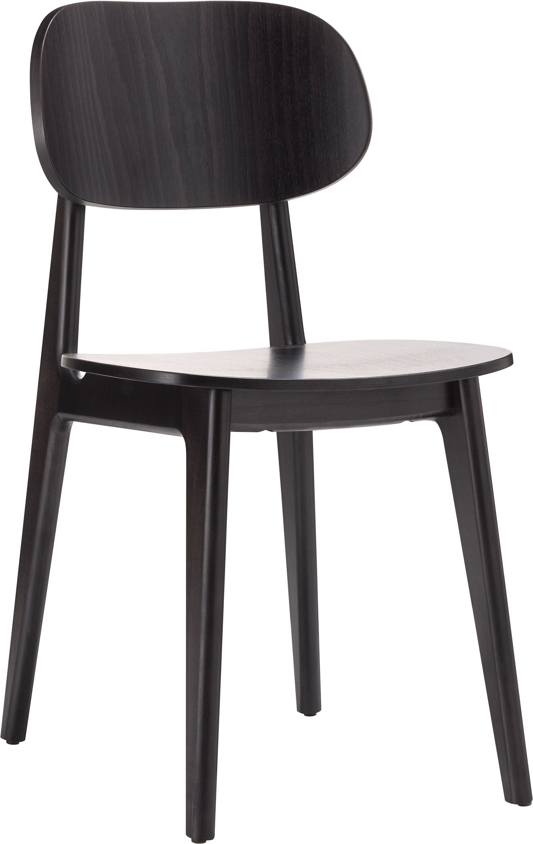 BISTRELLI Stuhl - Schwarz / B: 44.0 cm x T: 50.0 cm x H: 82.0 cm