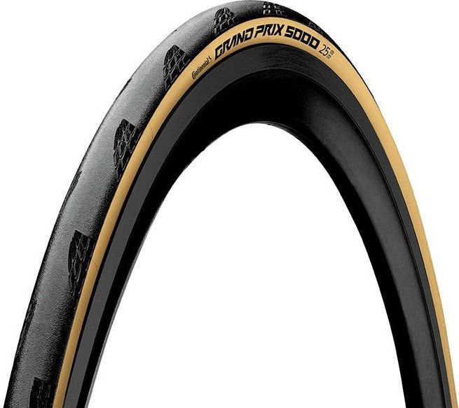 Continental - Grand Prix 5000 700X25C Zwart Cream Skinwall