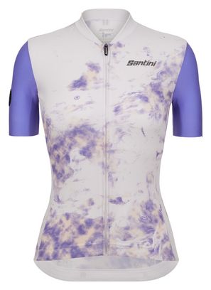 Maillot Manches Courtes Femme Santini Marble Violet