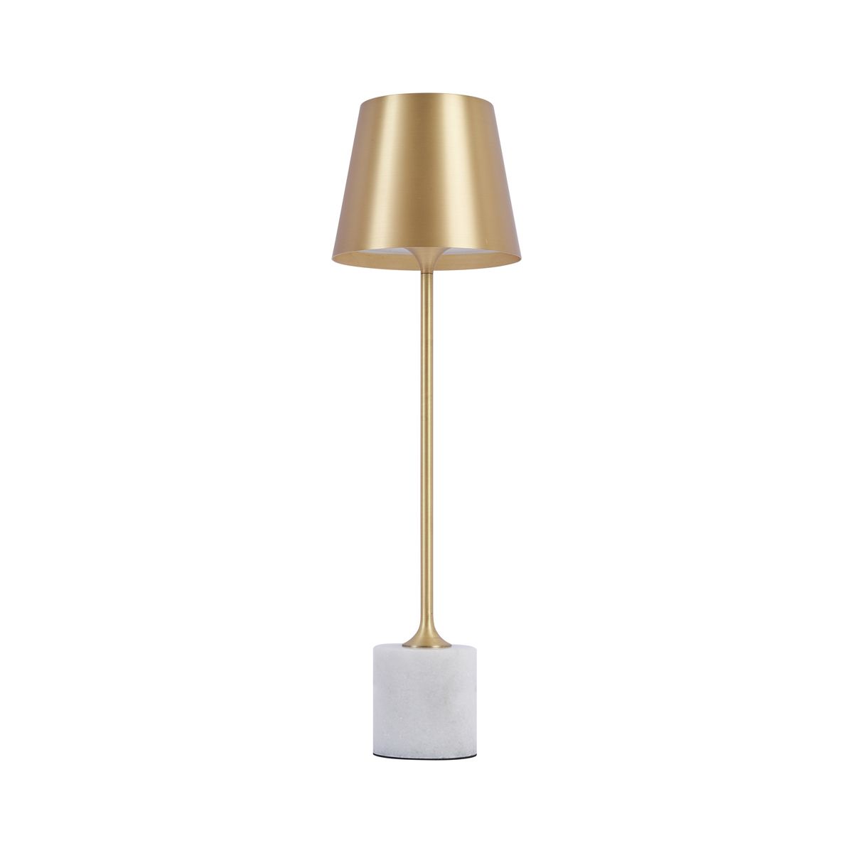 Moderne tafellamp goud 37cm incl. LED dimbaar IP54 oplaadbaar - Topi
