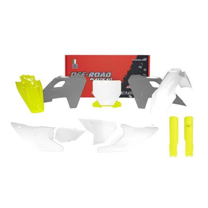 Kit plastiques R-tech 8p Husqvarna TC-FC couleur 2024 - Noir / Gris