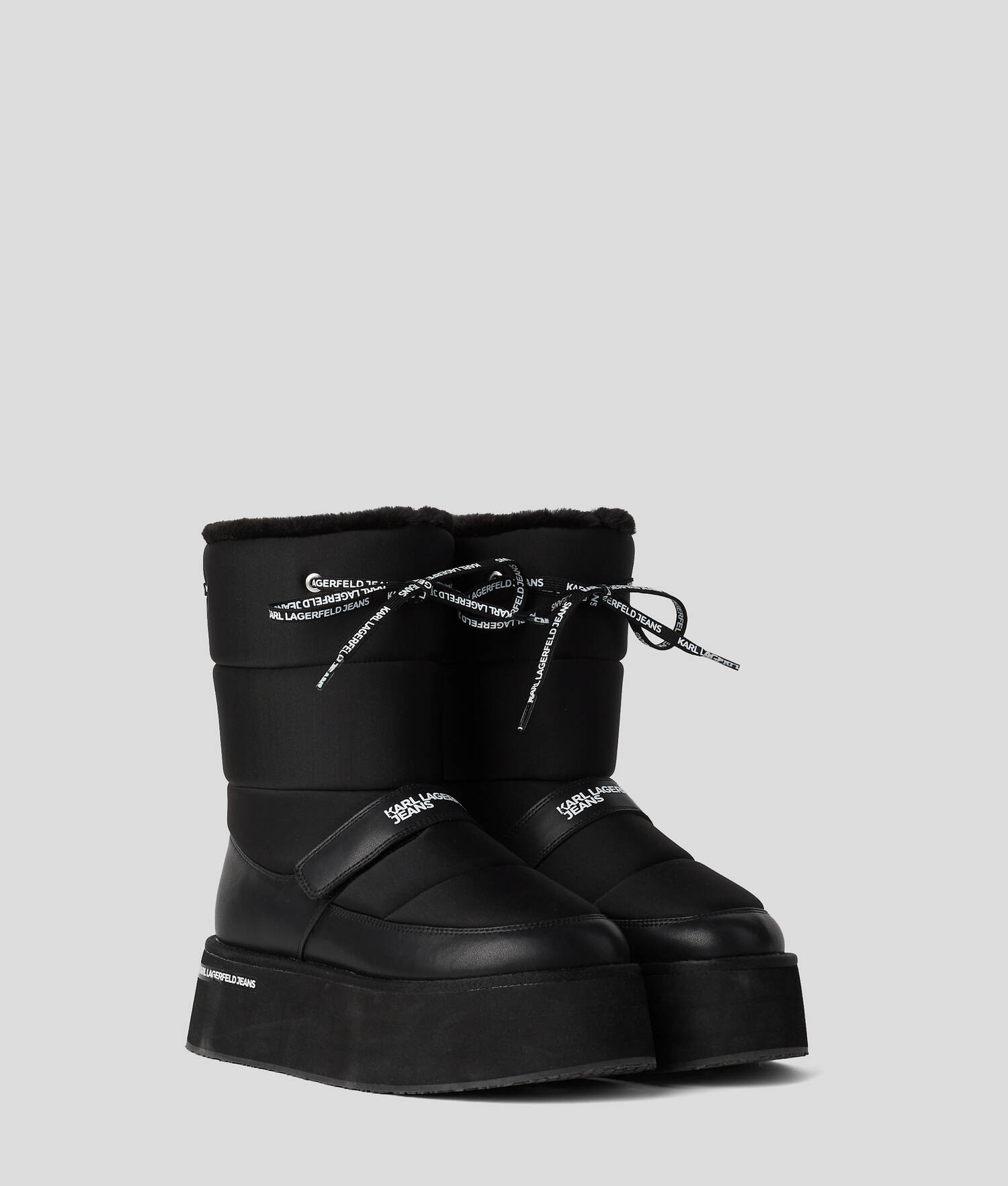 BOTTES À SEMELLE COMPENSÉE KLJ PUFFA