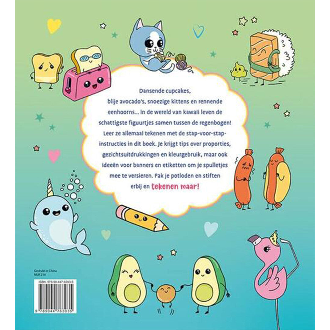 Uitgeverij deltas kawaii tekenen stap voor stap