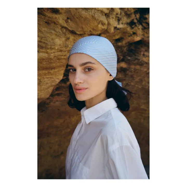 Aeneis Foulard en Soie Lui Classic | Bleu